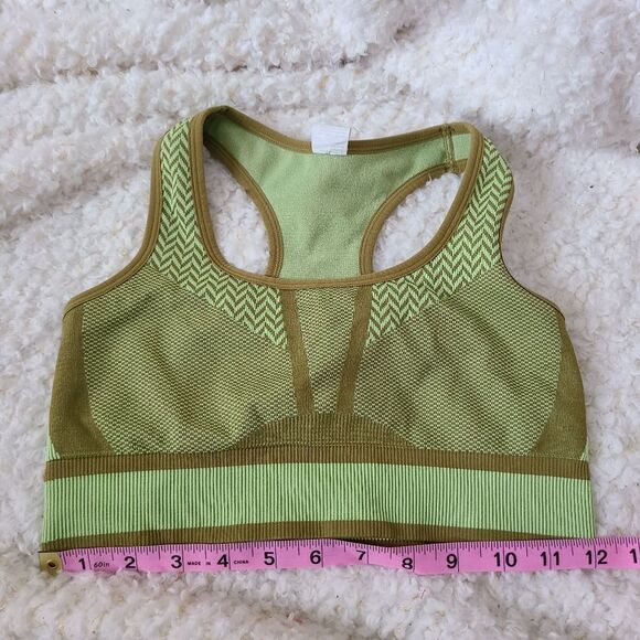 Fabletics Bianca‎ Seamless Green Sports Bra sz XXS - Picture 4 of 8